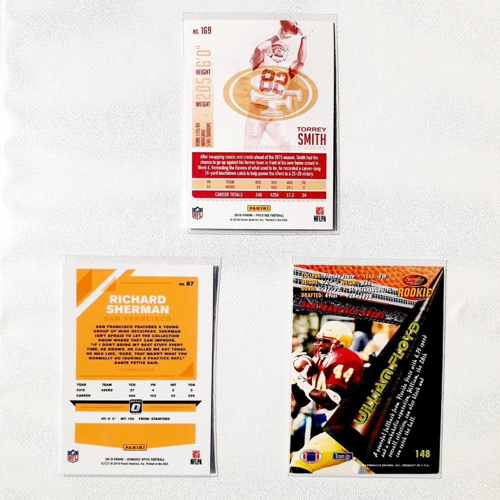 San Francisco 49ers 9 Card Lot - FBL [28_10] - Picture 6 of 8